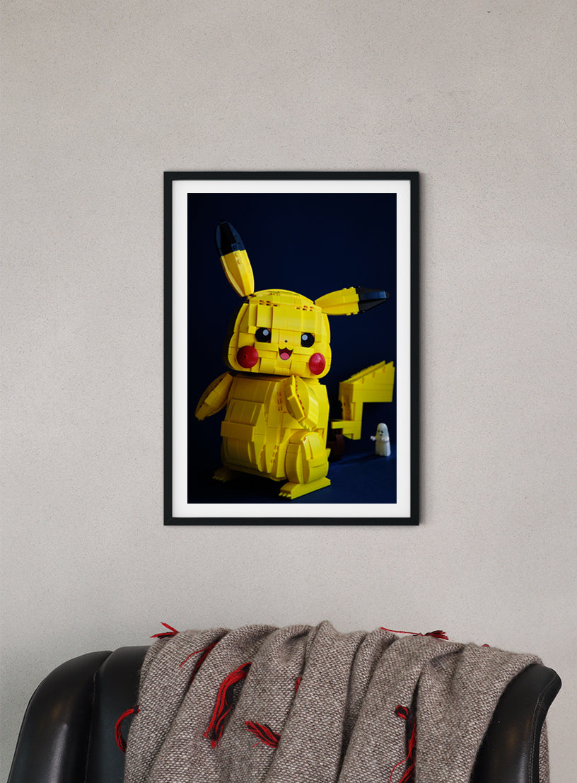 Peekaboo Pikachu - Photographic Print