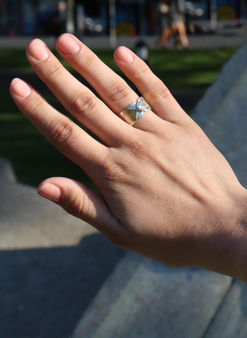 Front &amp; Centre Geomteric Ring