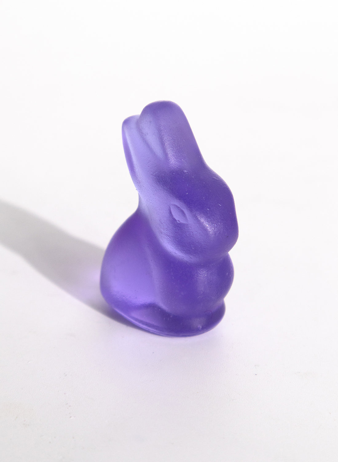 Tiny Glass Bunny - Hyacinth