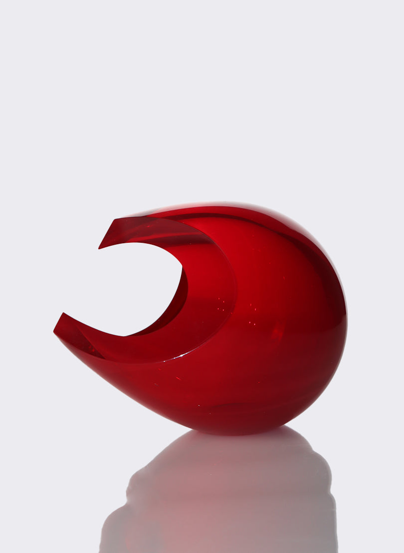 Garnet Red Harmony Sculpture