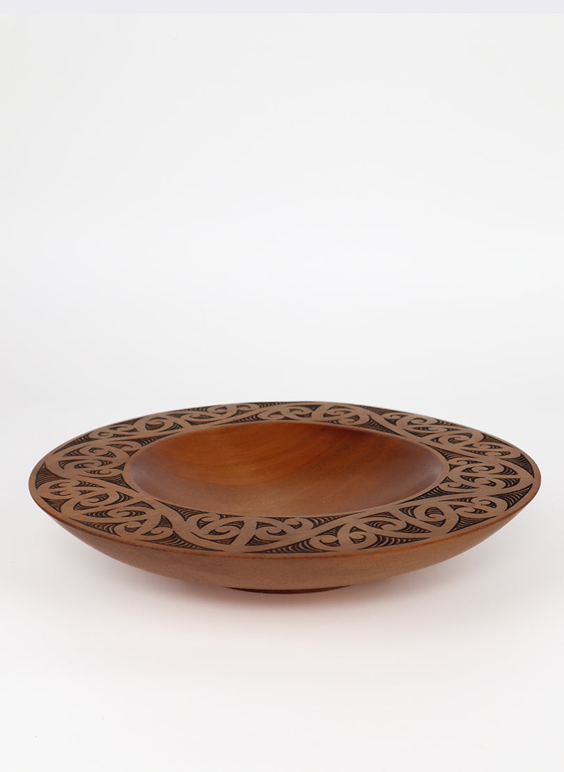 Carved Ancient Swamp Kauri Bowl