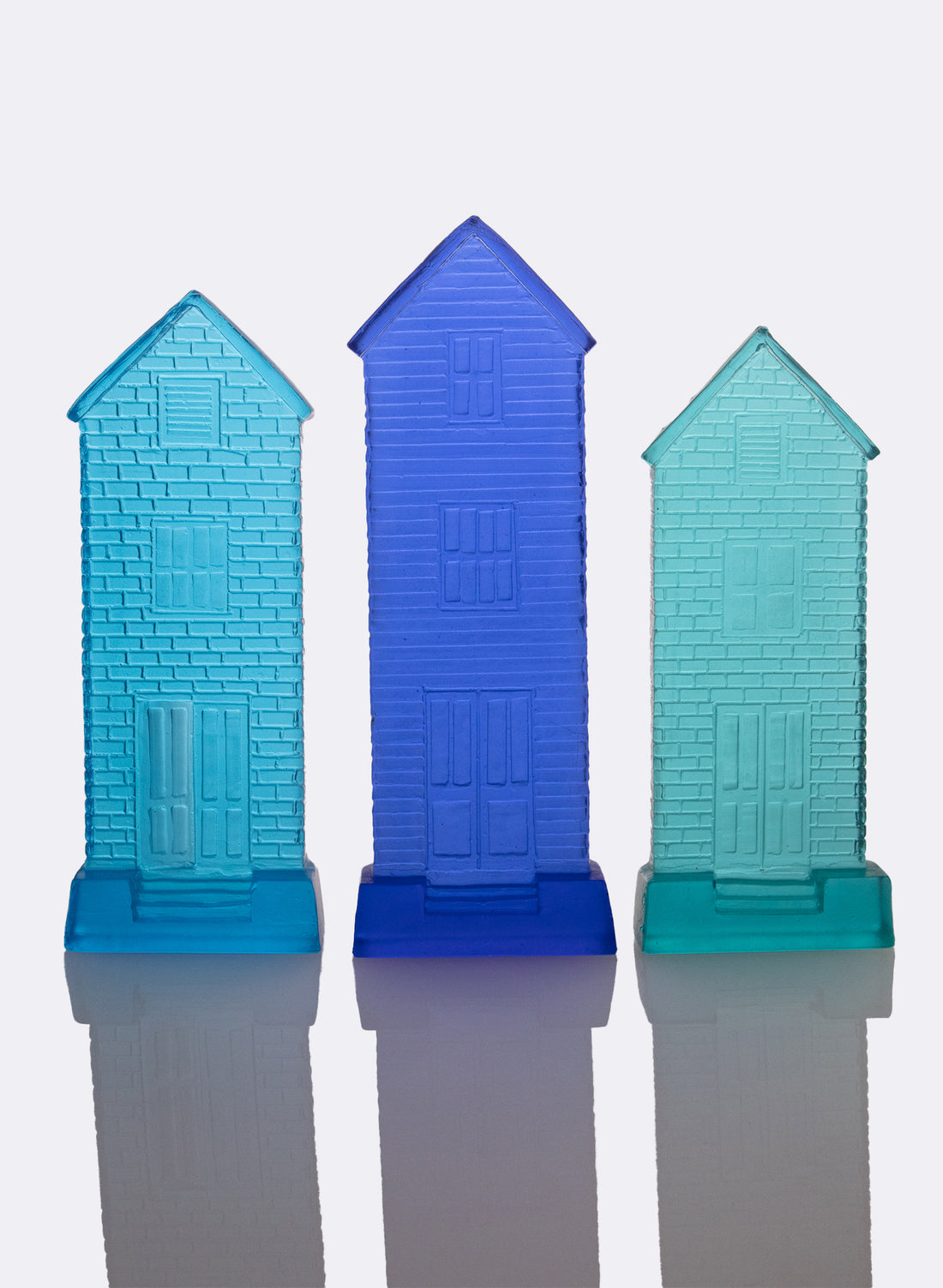 Cast Glass TownHouse - Sapphire Blue