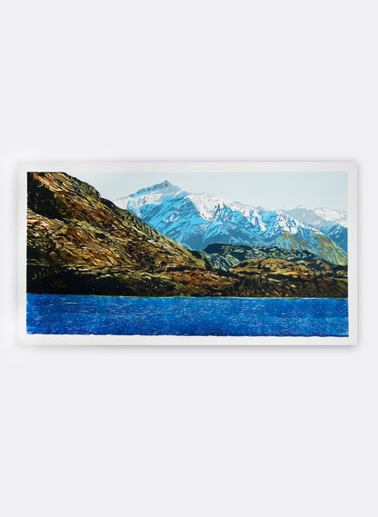 Black Peak - Woodblock Print