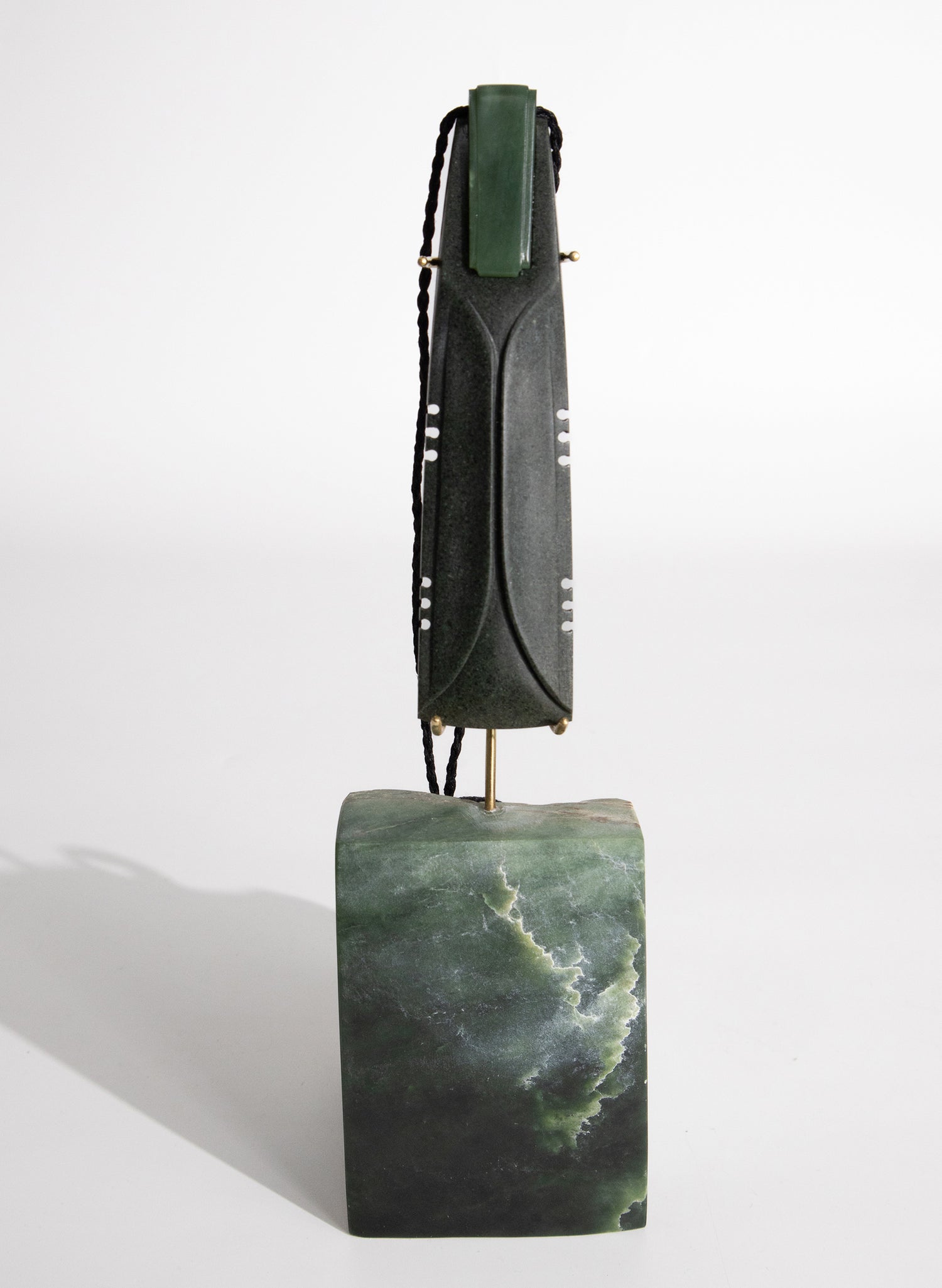 Toki Pounamu &amp; Basalt Sculpture