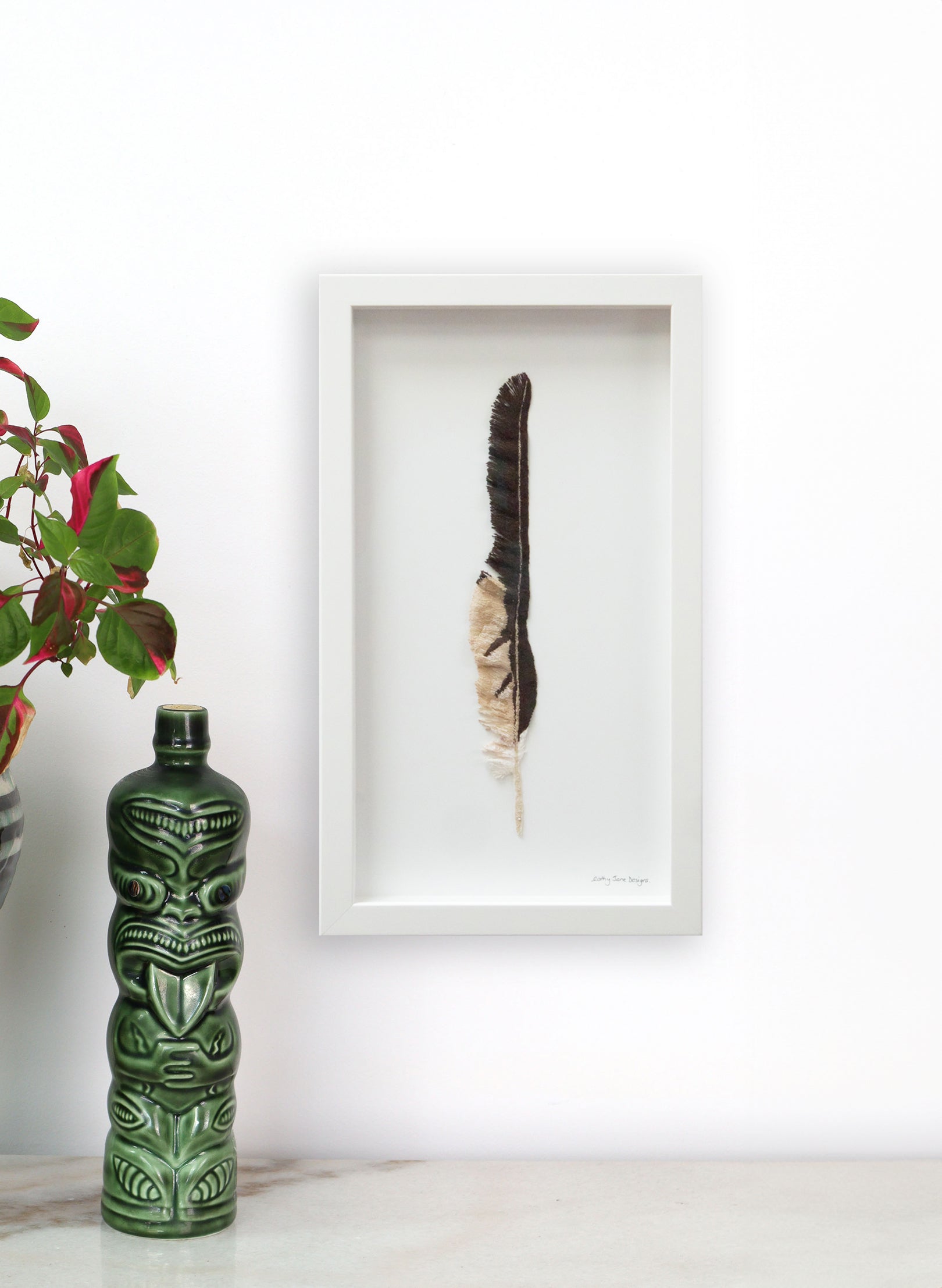 Harrier Hawk Feather 3D Embroidery