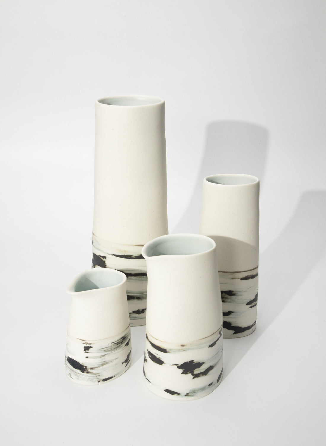 Small Jug - Black Shibori
