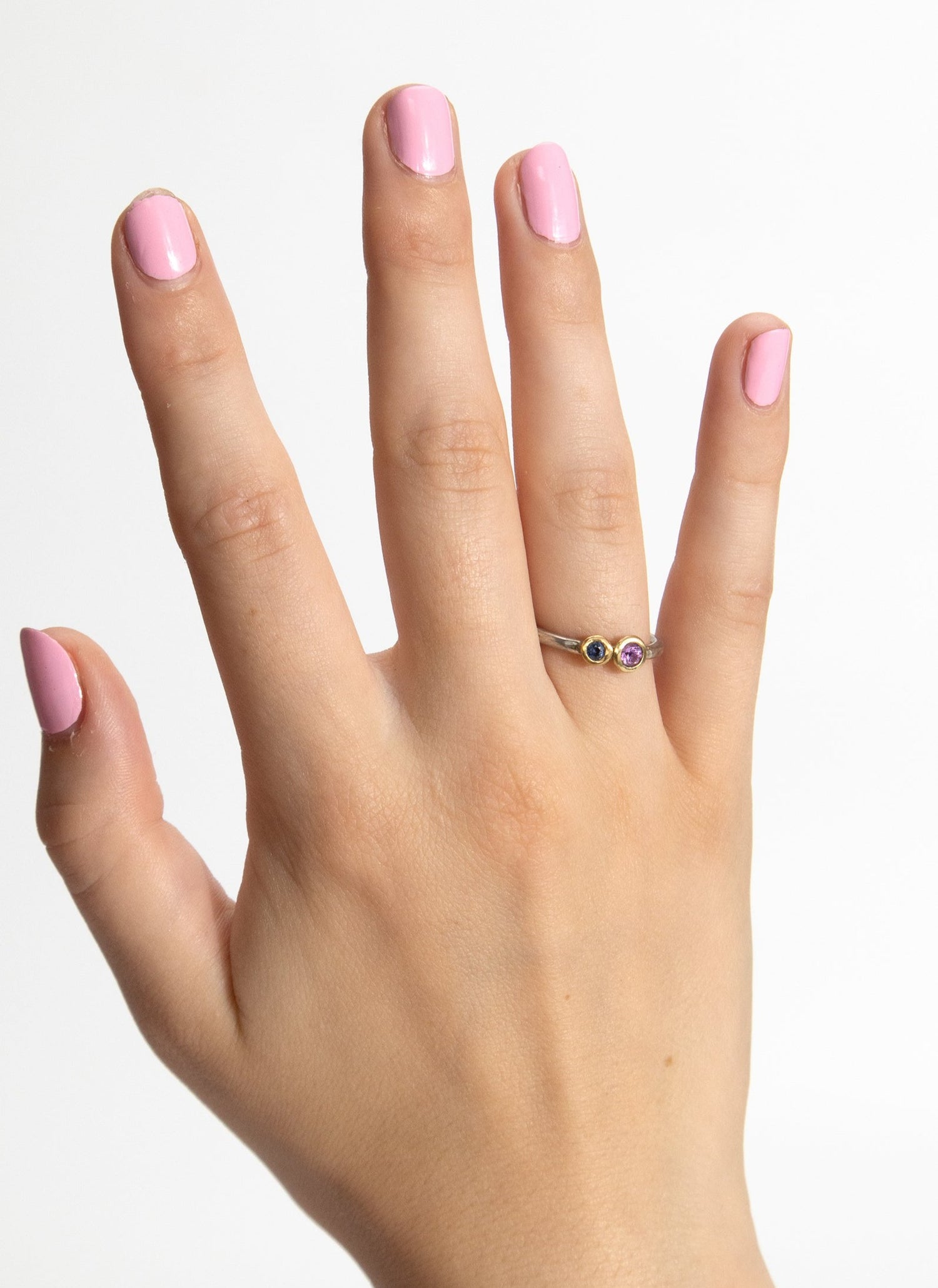 Pink &amp; Blue Sapphire Ring