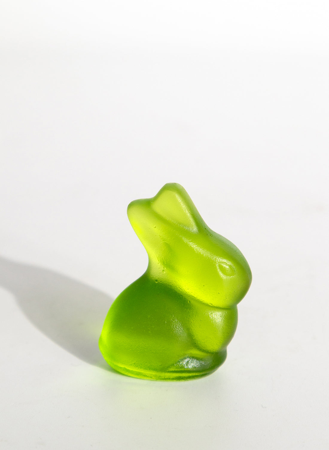 Tiny Glass Bunny - Lime