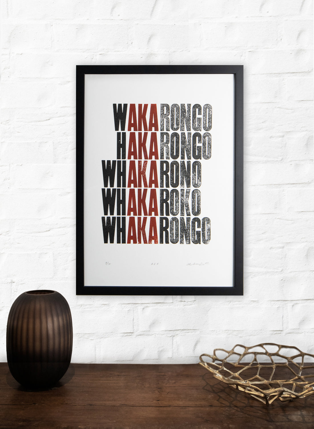 A.K.A Letterpress Print 9/18 | FRAMED