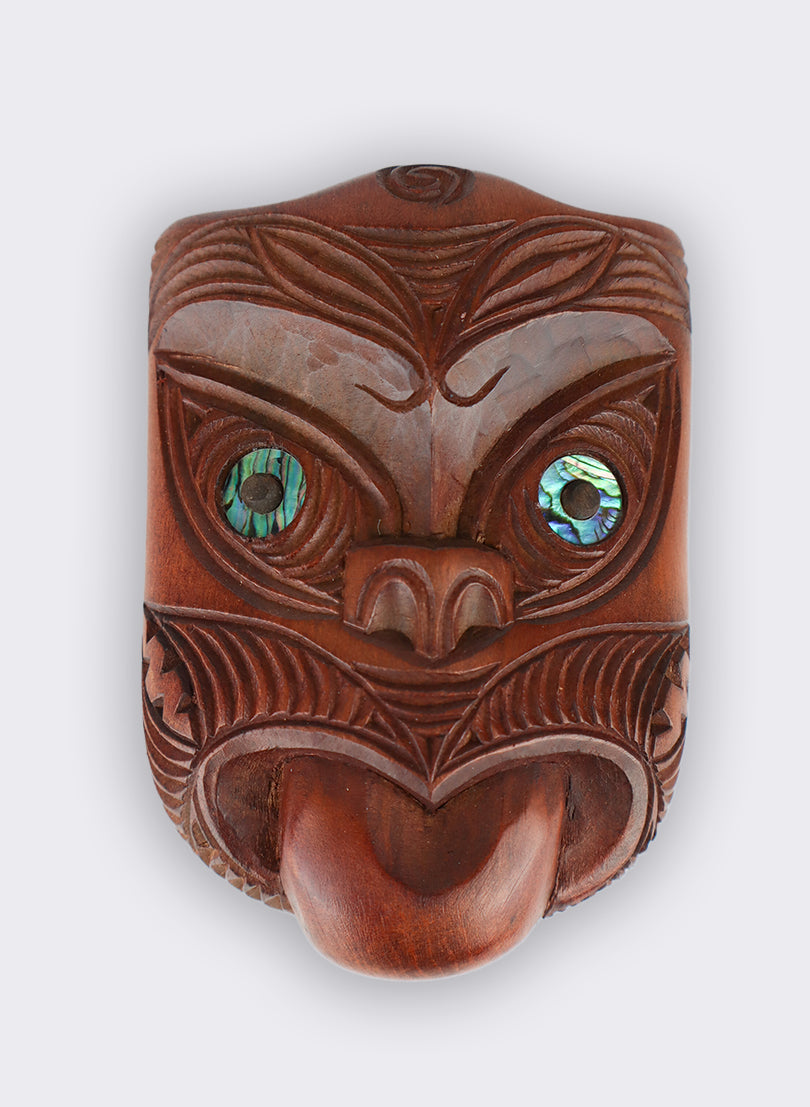 Carved Wheku Mask - Curved