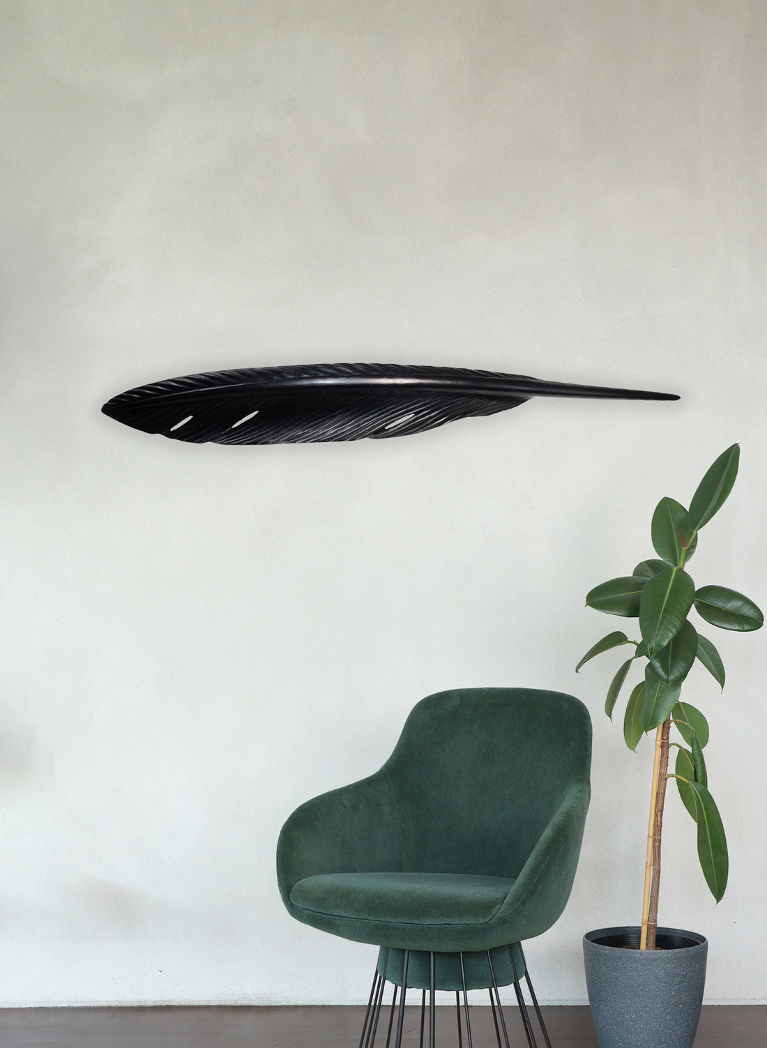 Tui Feather 1750mm - Black Kauri