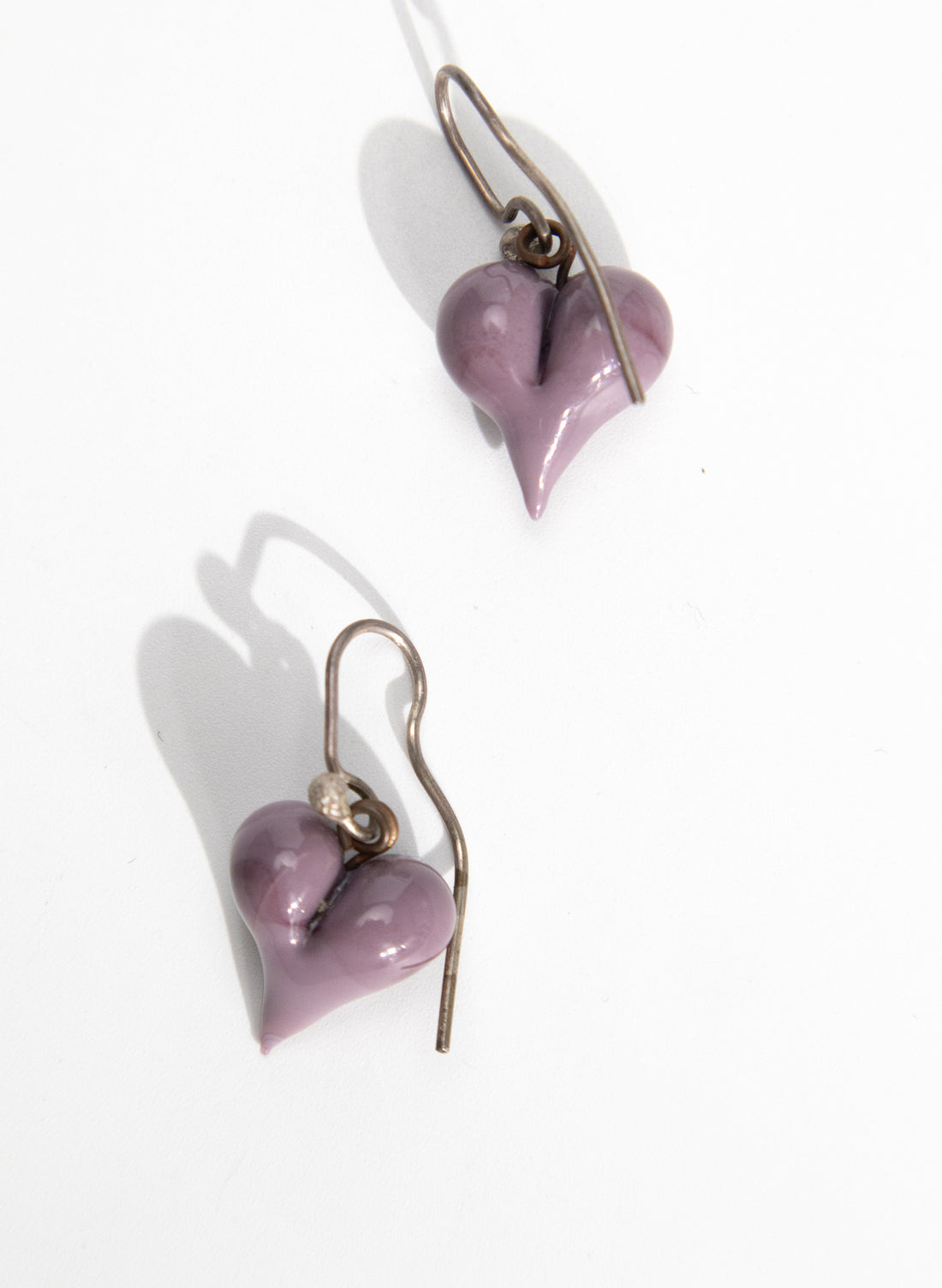 Grape Heart Earrings