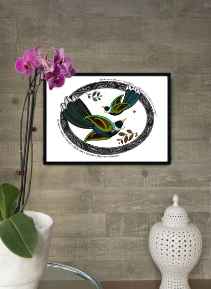 Kia Kaha Tui - Giclée Print
