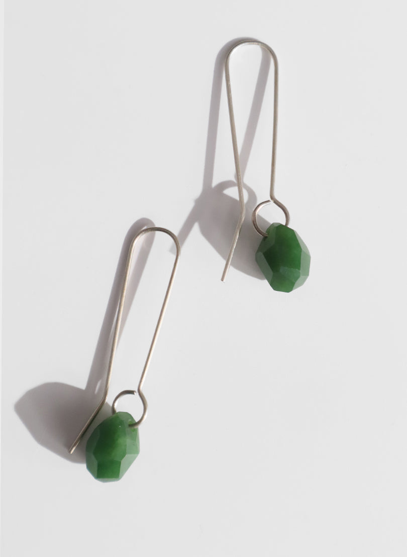 Faceted Rock Earrings