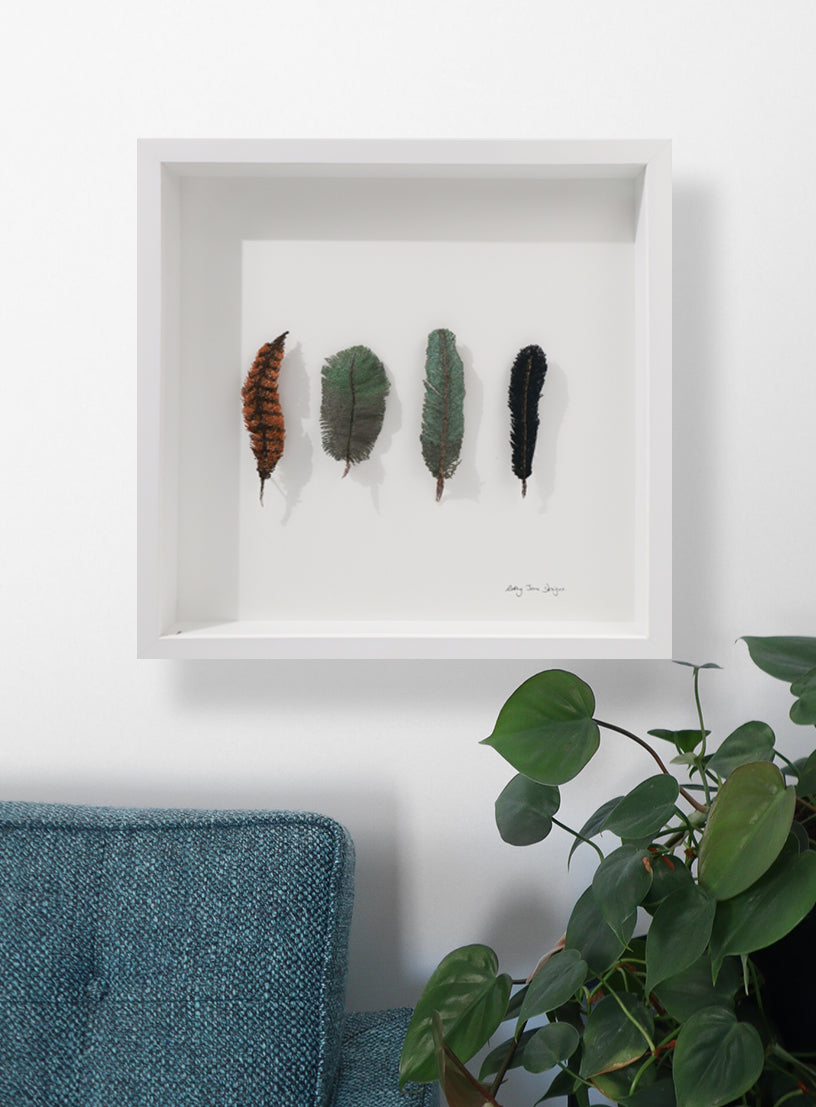NZ Bird Feather Embroidery