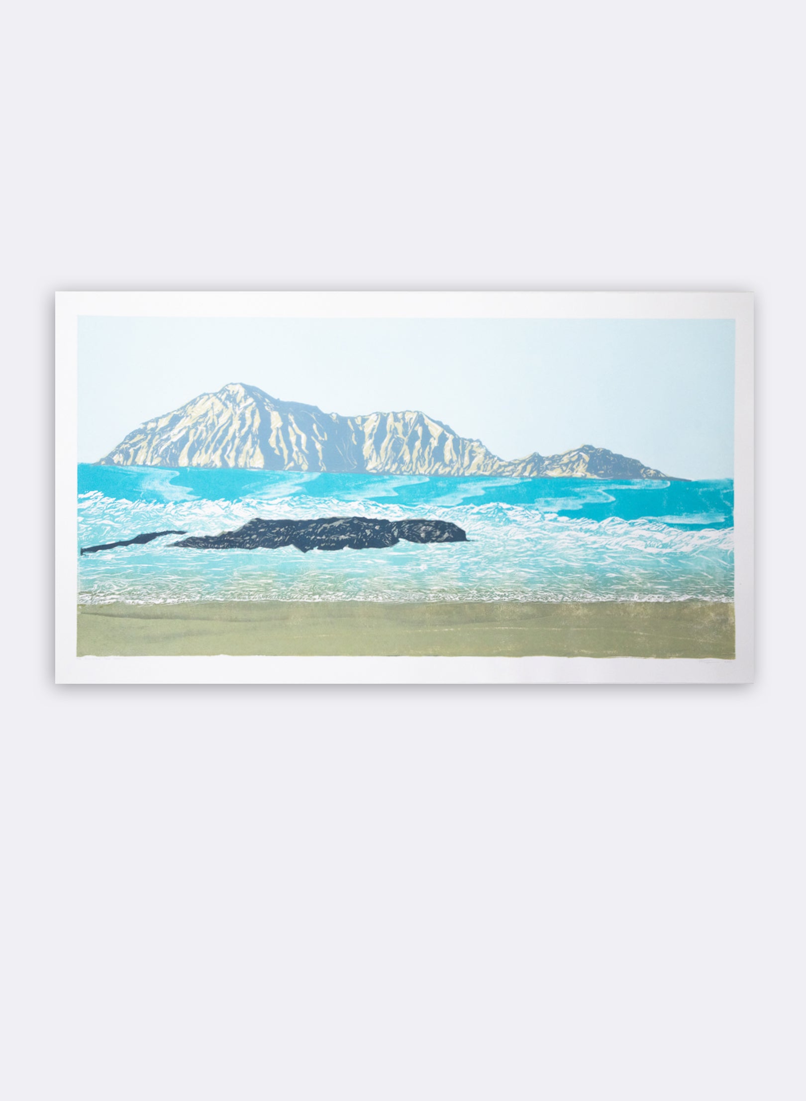 Bare Island VI | Large - Woodblock Print