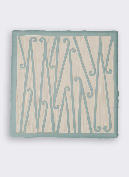 Te Heke 1 Smoky Green - Original Carved Painting
