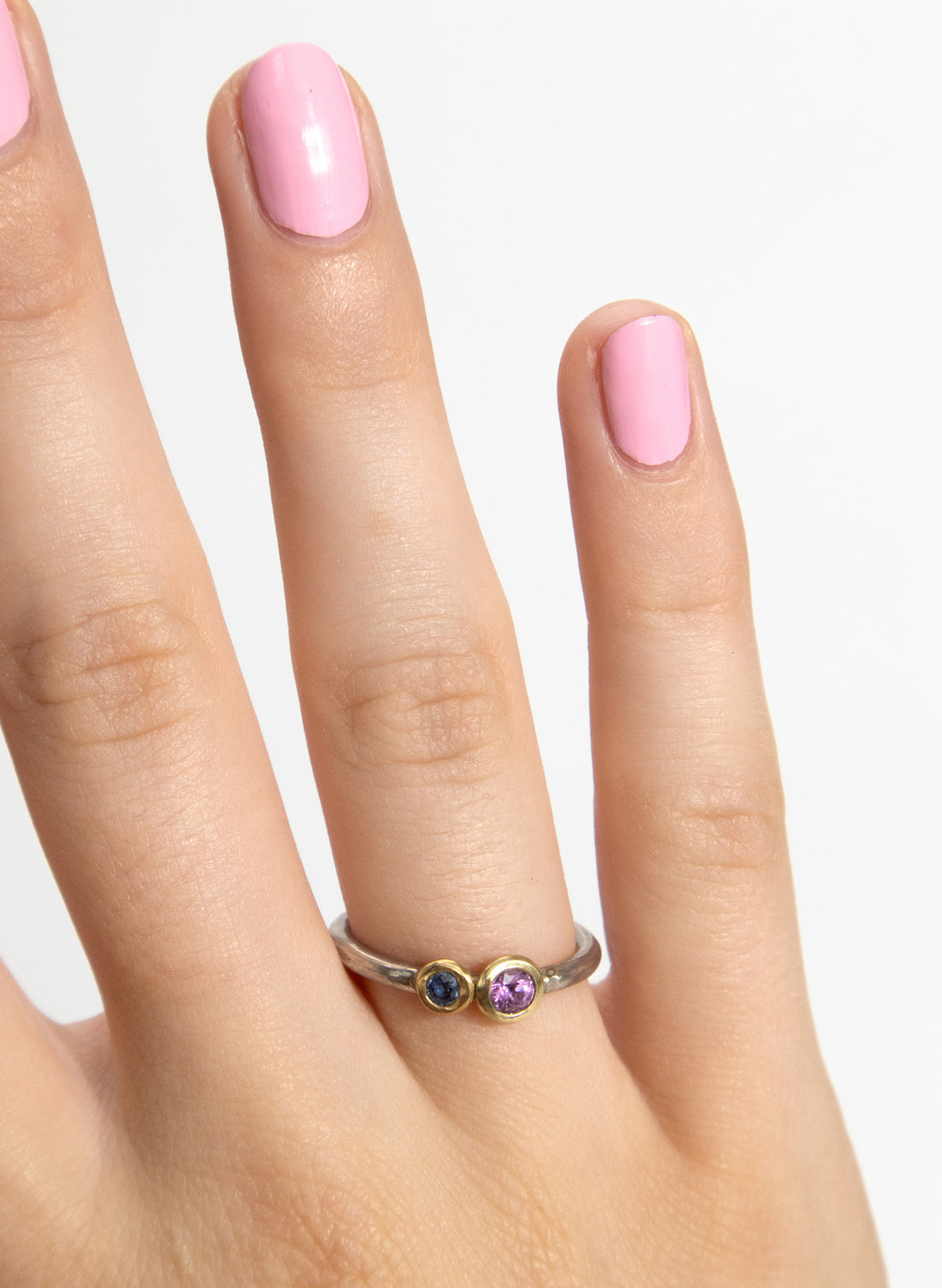 Pink &amp; Blue Sapphire Ring
