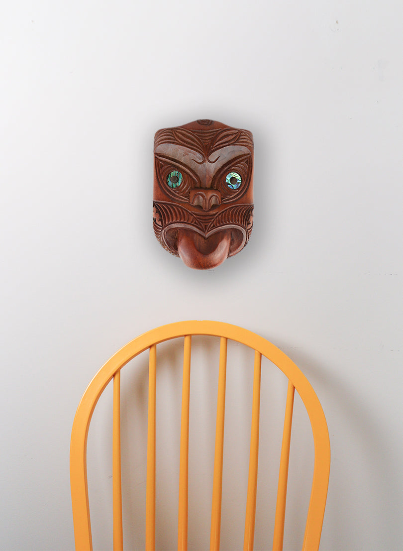 Carved Wheku Mask - Curved