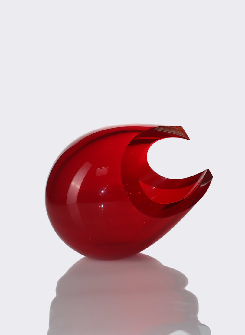 Garnet Red Harmony Sculpture