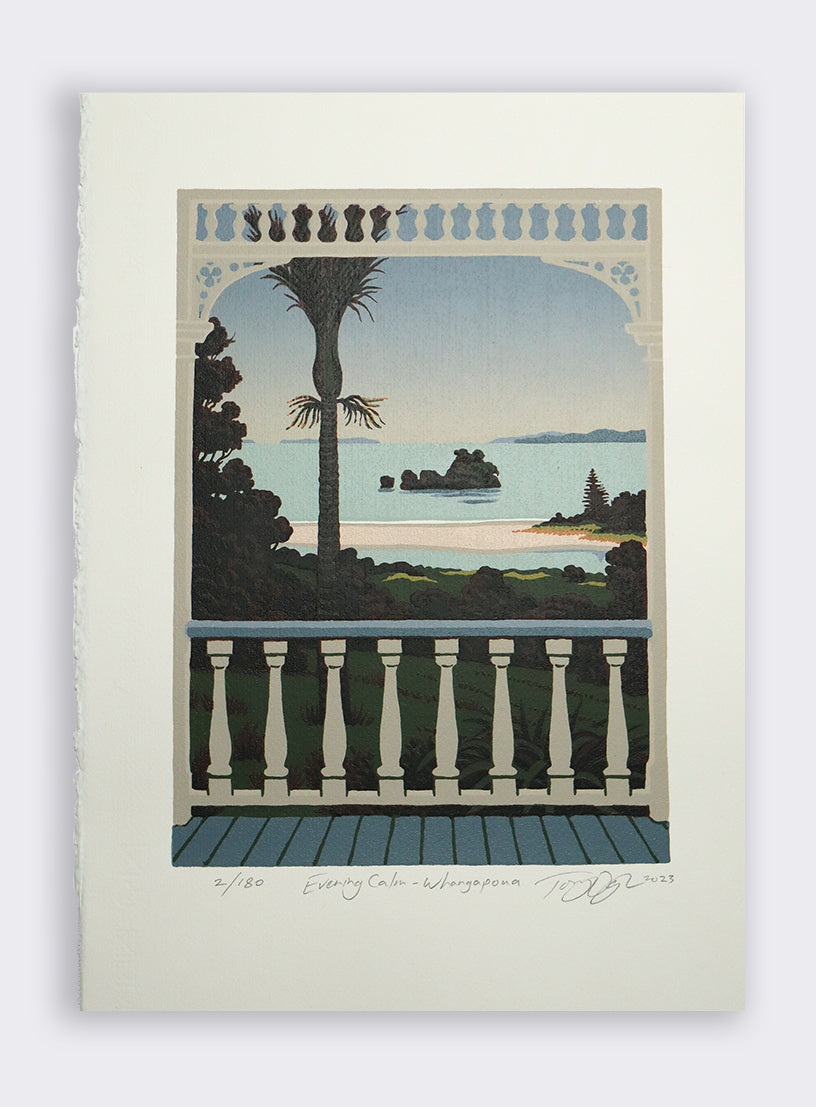 Evening Calm - Whangapoua - Screen Print