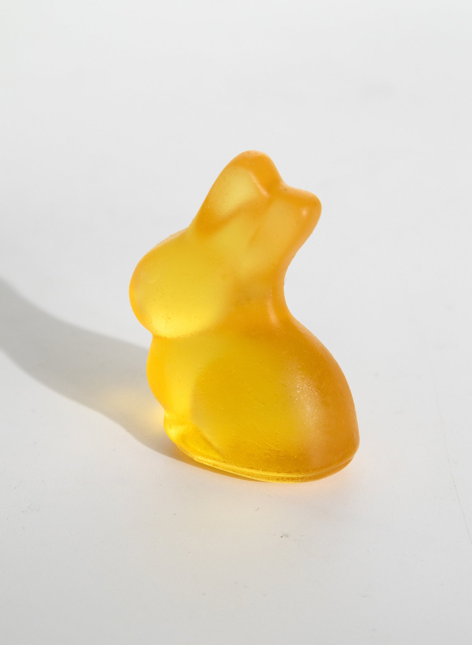 Tiny Glass Bunny - Yellow