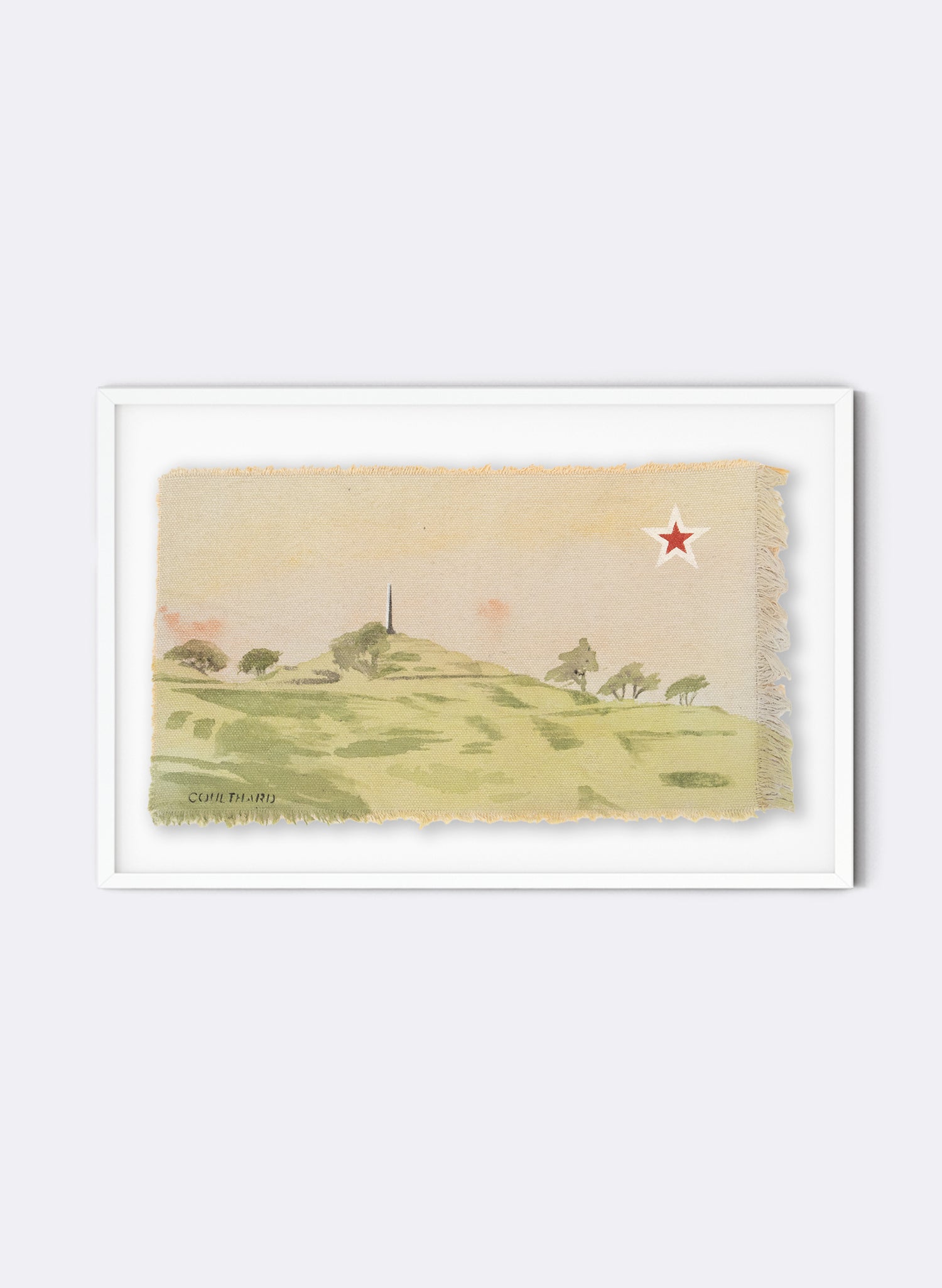 One Tree Hill - Postcard Artwork - Greens