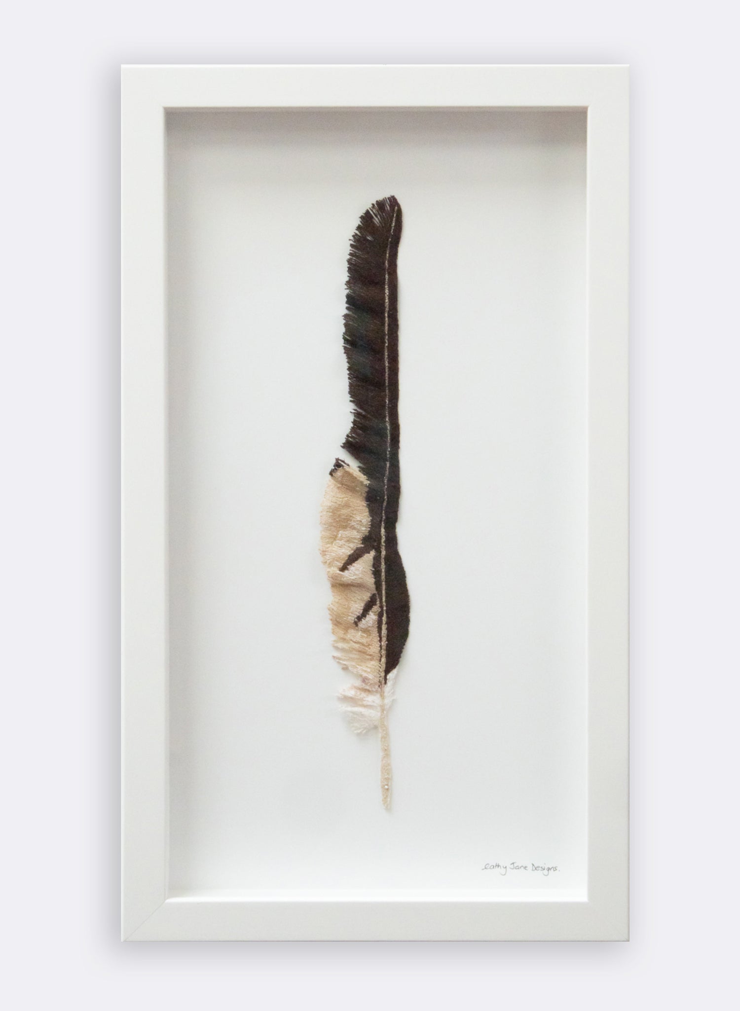 Harrier Hawk Feather 3D Embroidery