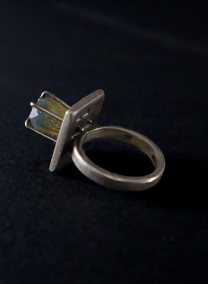 NZ Amber Ring - Sterling Silver