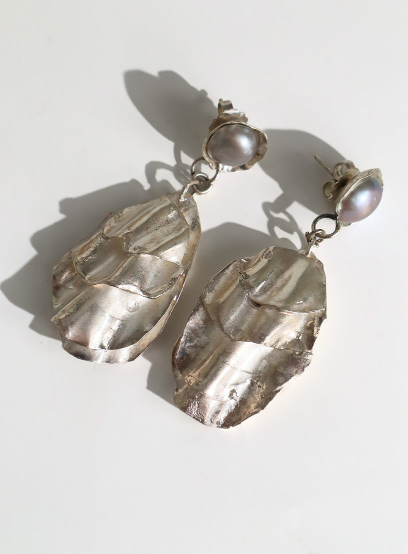 Pacific Pearl Oyster Earrings