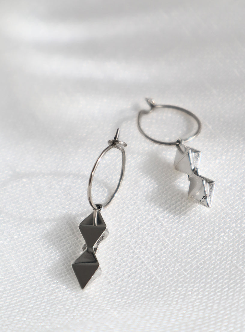 Bow Hoop Earrings