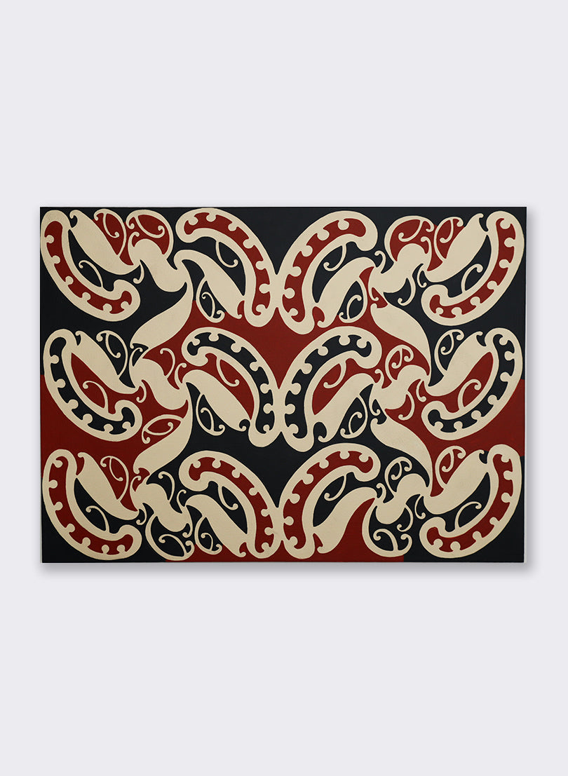 Te pitau a Manaia Series - Whero - Original Painting