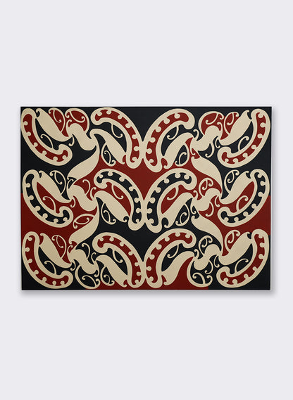 Te pitau a Manaia Series - Whero - Original Painting
