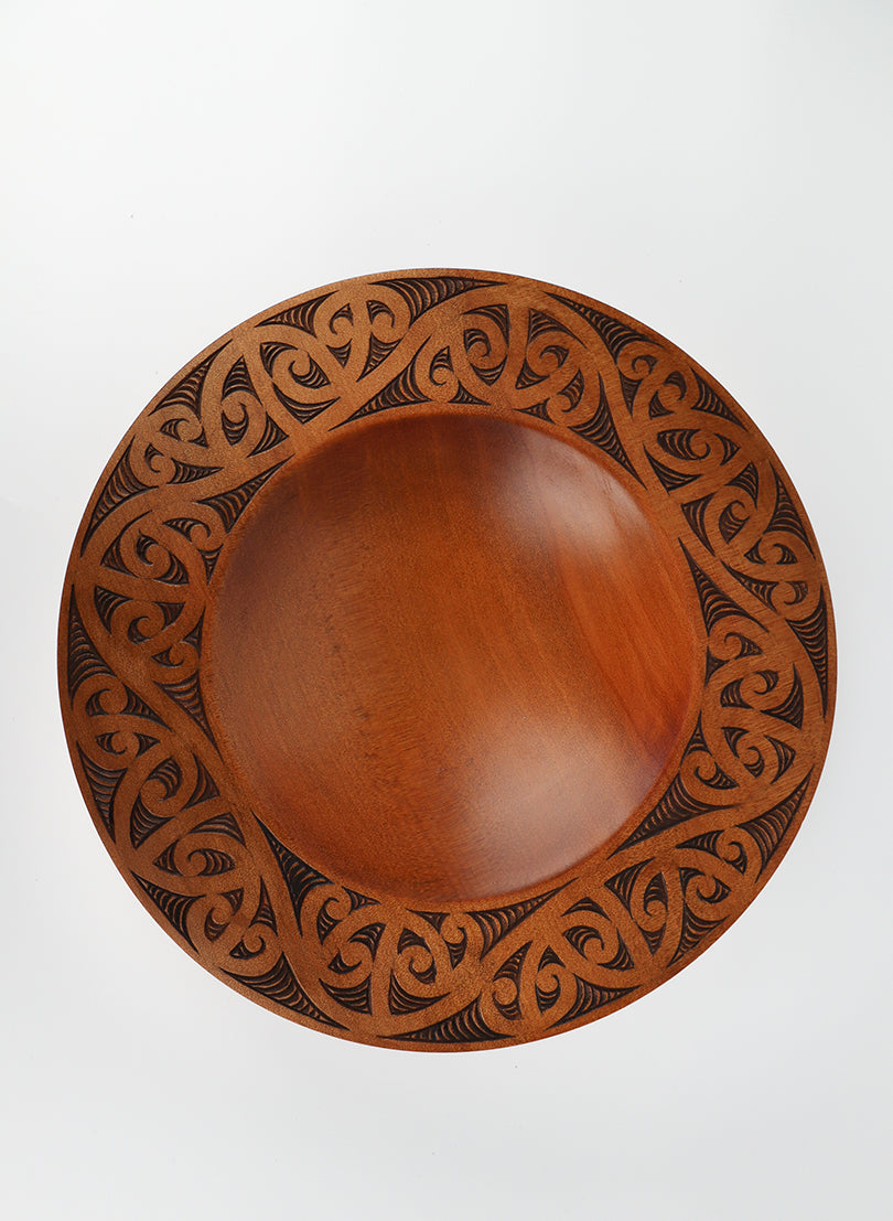 Carved Ancient Swamp Kauri Bowl