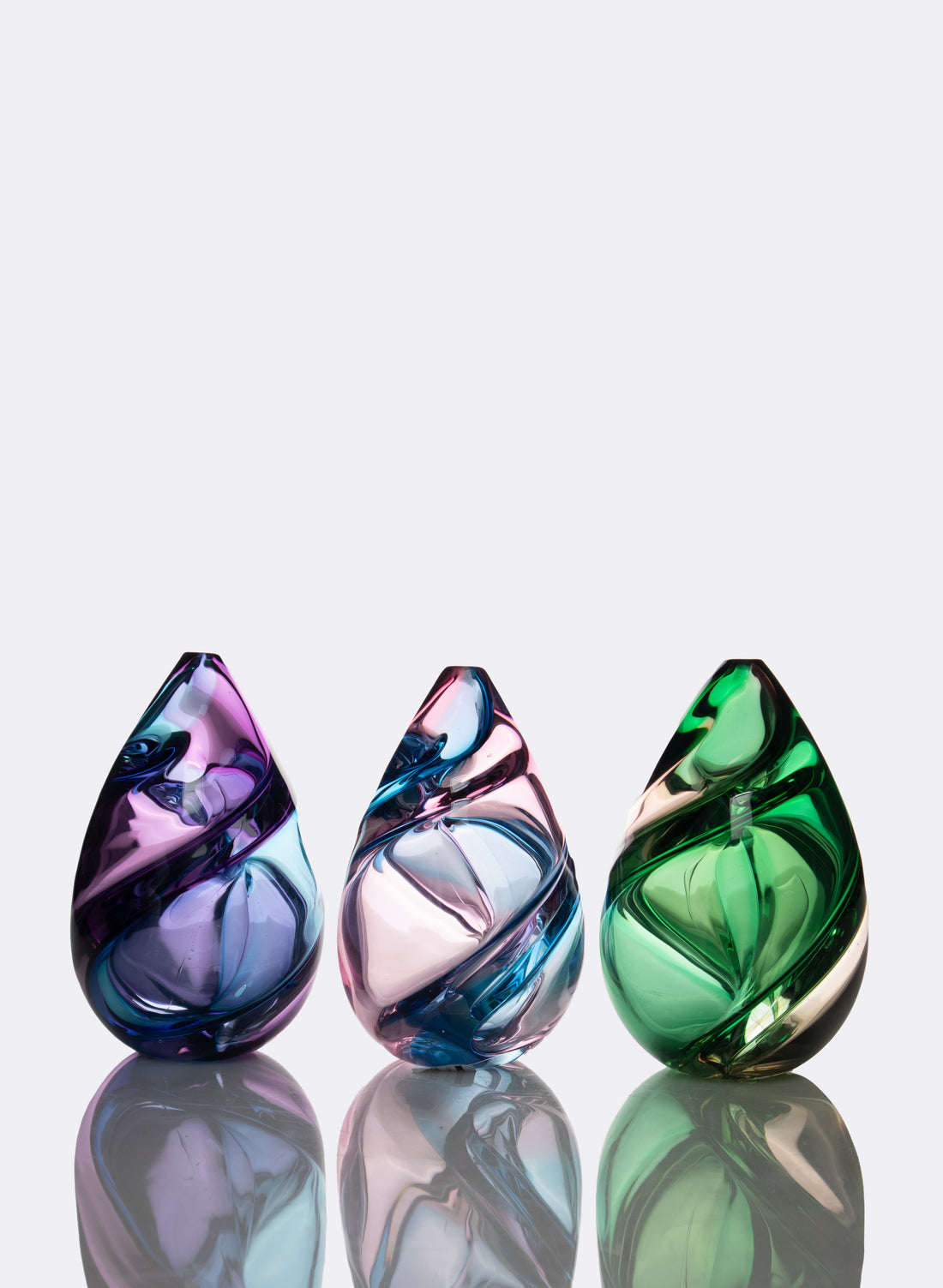 Harlequin Spiral - Purple & Blue