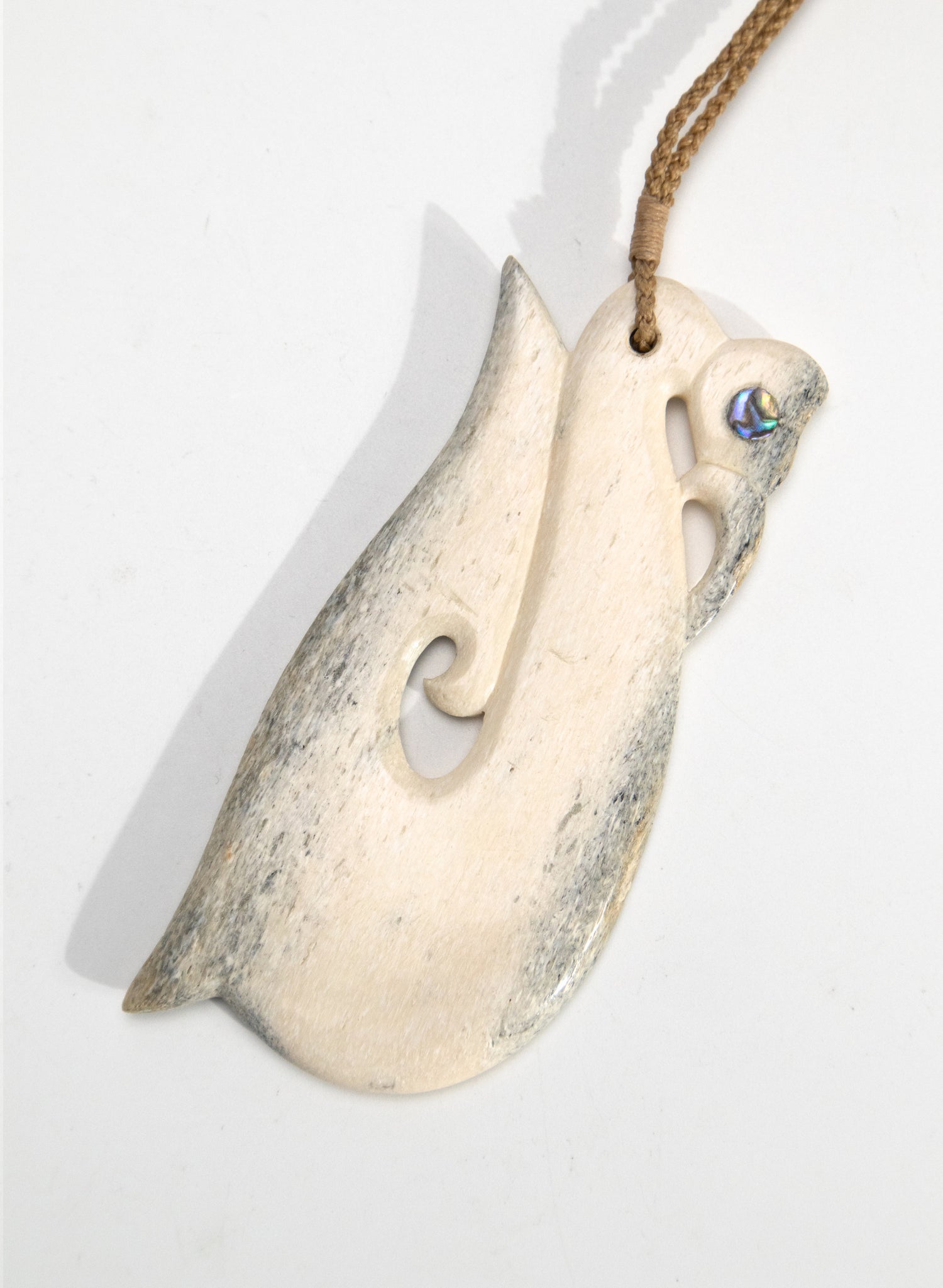 Carved Whalebone Manaia Necklace