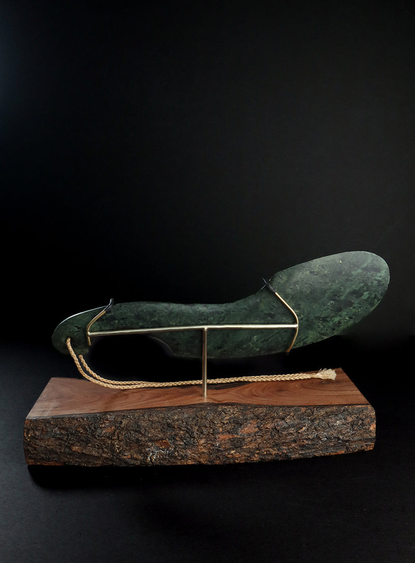 Pounamu Wahaika On Stand