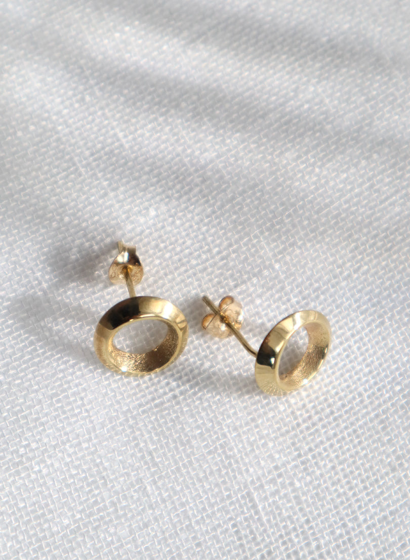 Twist Studs - Silver and Gold