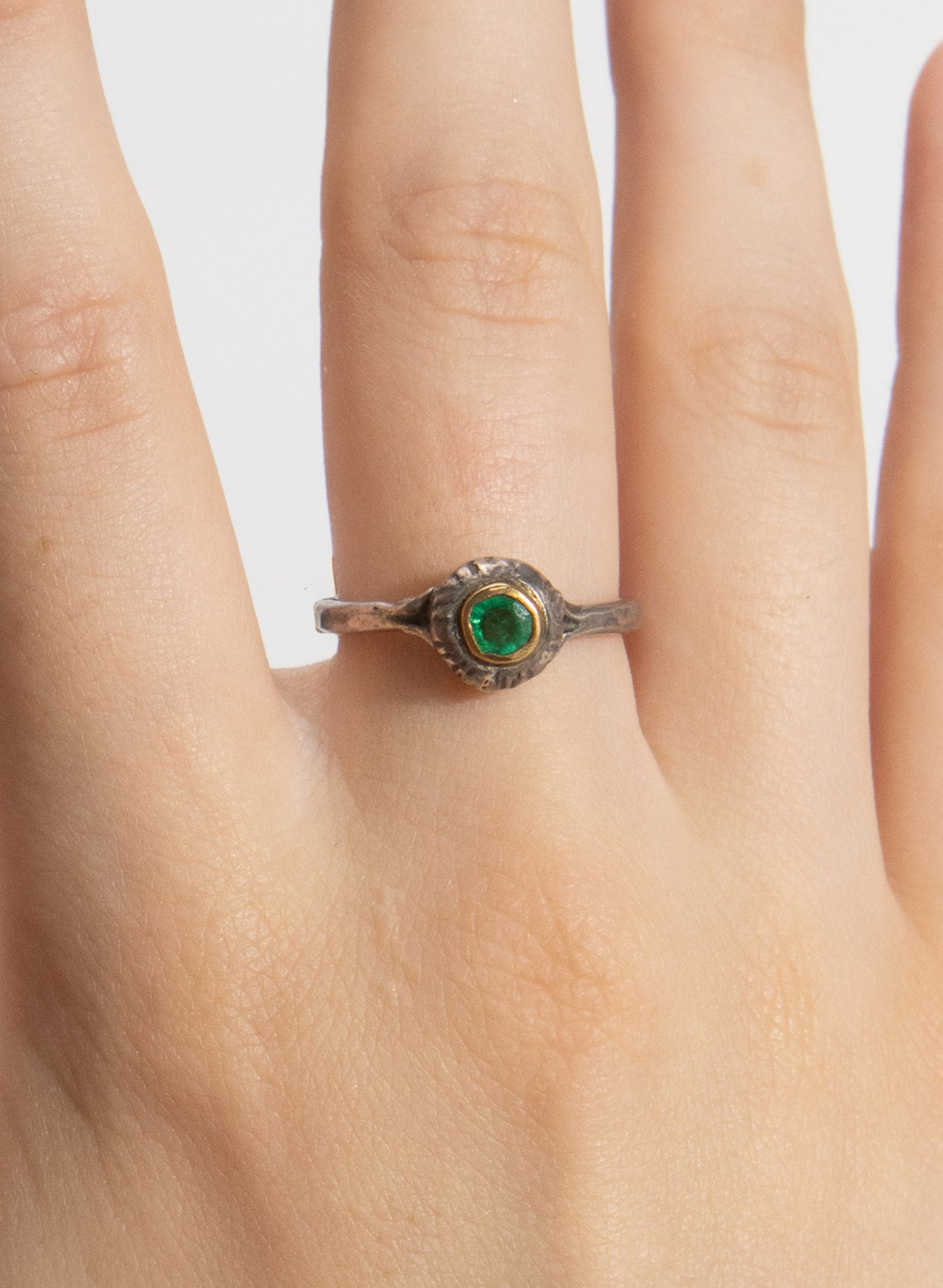 Emerald Corinthian Ring