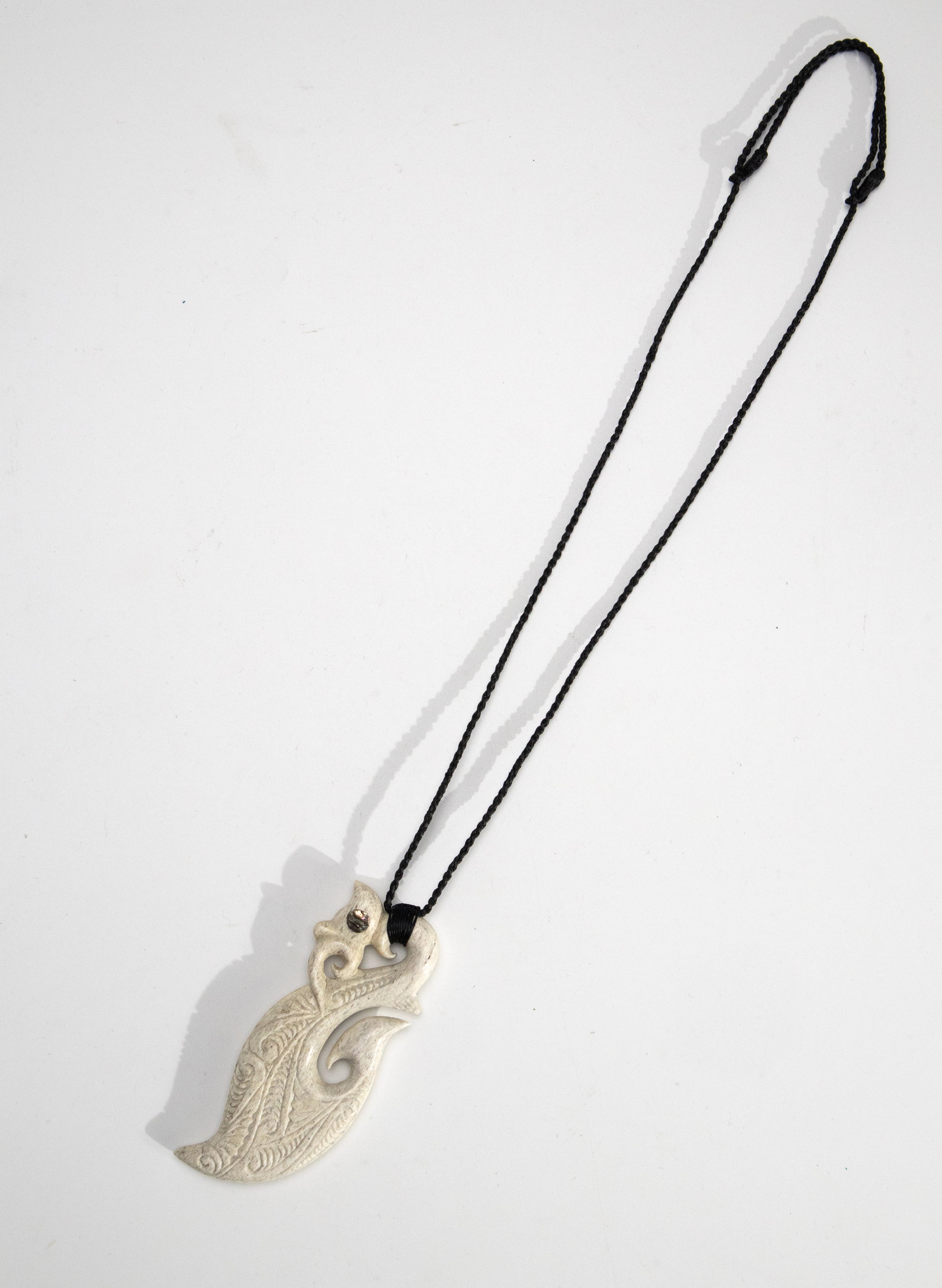 Carved Whalebone Manaia Necklace