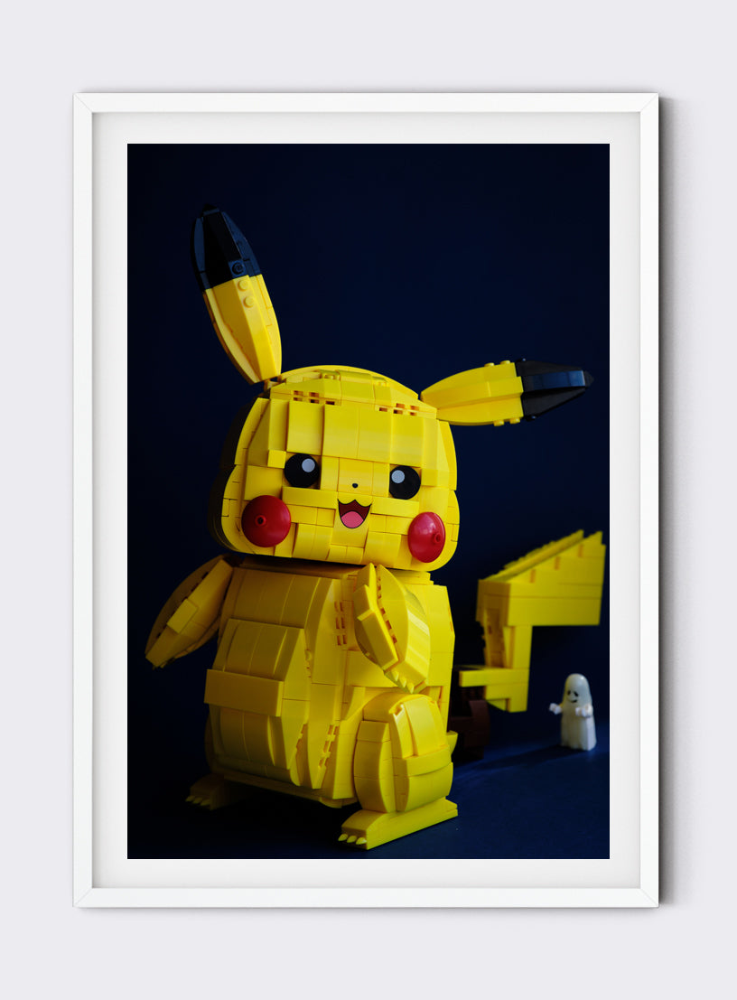 Peekaboo Pikachu - Photographic Print