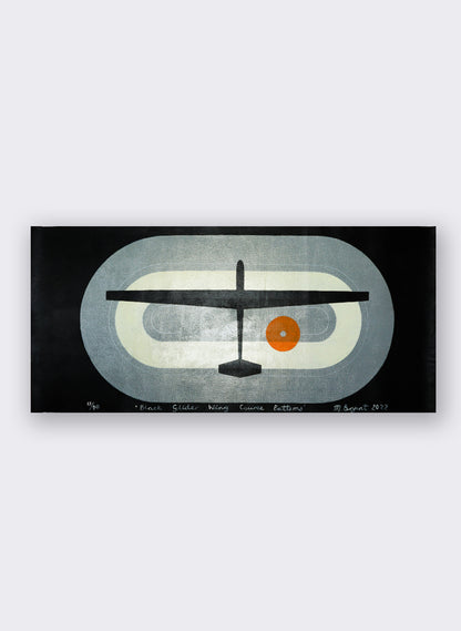 Black Glider Wing 15/40 - Unframed