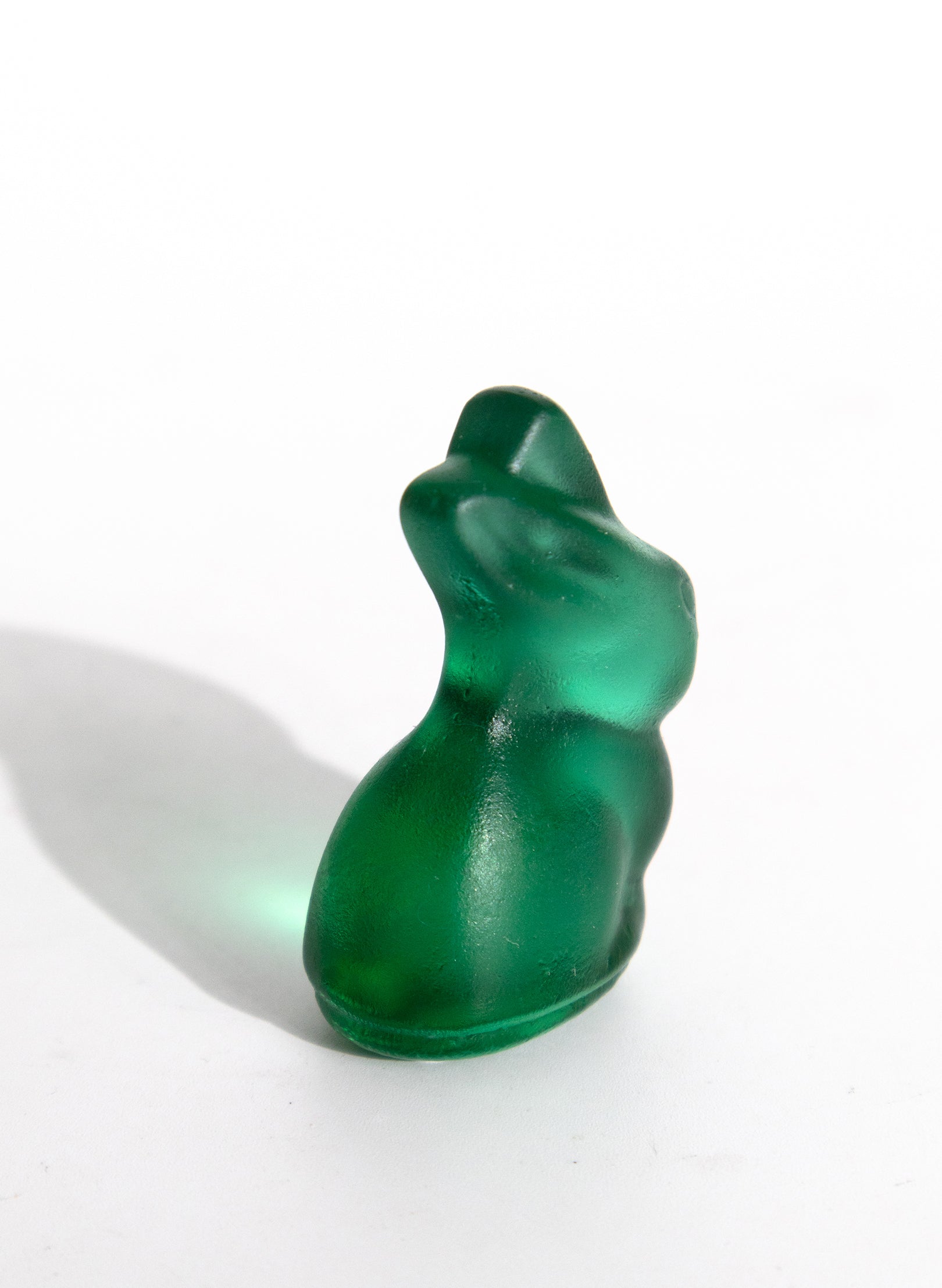 Tiny Glass Bunny - Emerald
