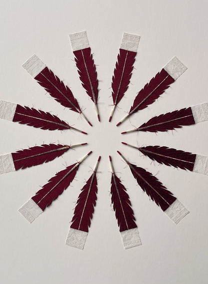 12 Huia Feather Mandala Original - &quot;Reminiscing&quot;
