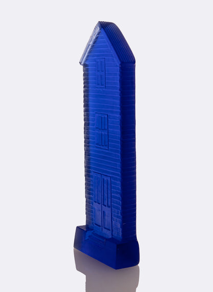 Cast Glass TownHouse - Sapphire Blue