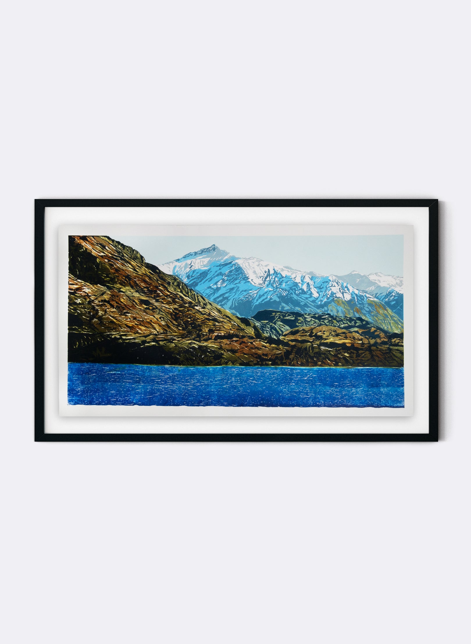 Black Peak - Woodblock Print
