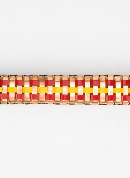 Red, Black, Yellow and Copper Taiaha