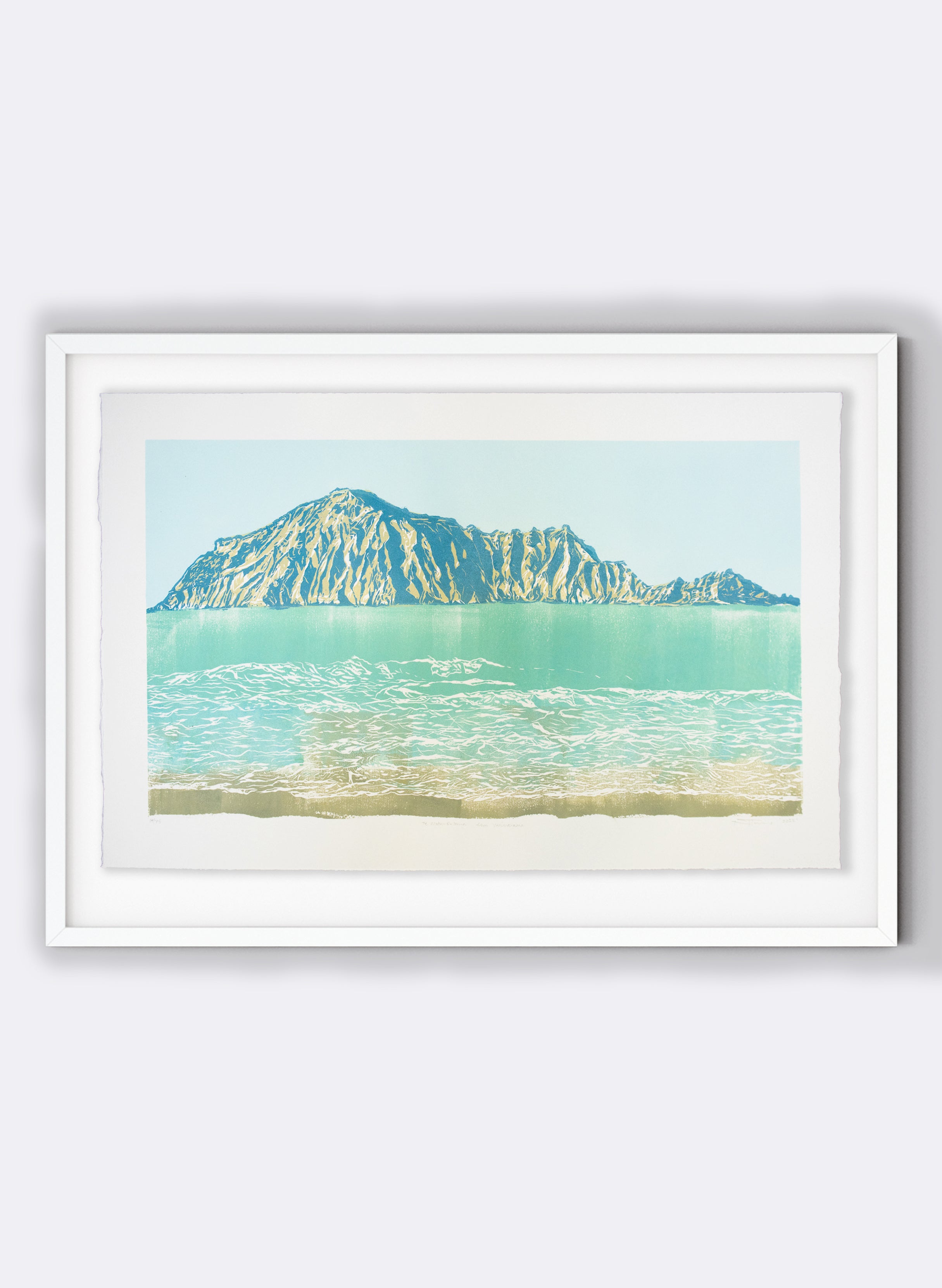 Te Motu-o-Kura/ Bare Island | Small - Woodblock Print
