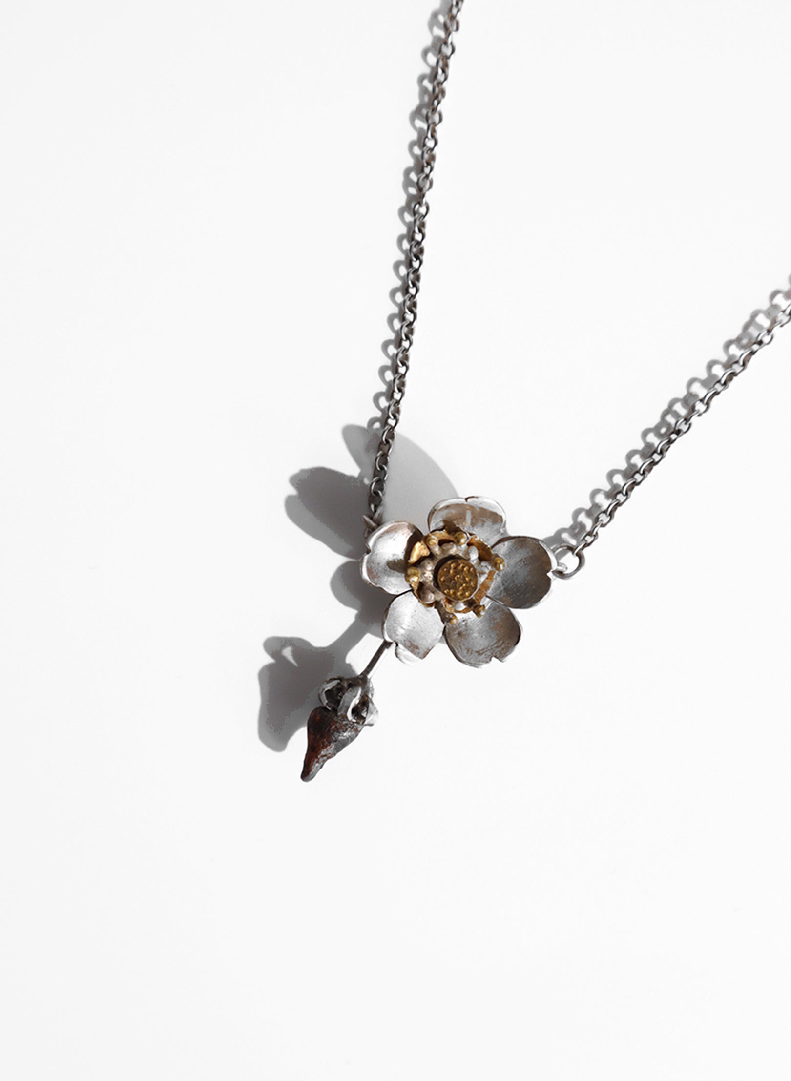 Rosa 24ct Gold, Sterling Silver Necklace