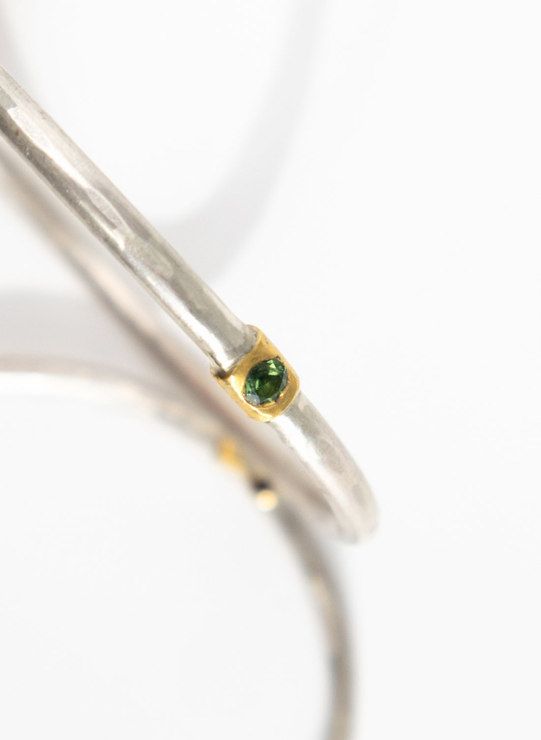 ITS A WRAP BANGLE - Sterling Silver &amp; 24ct Green Sapphire